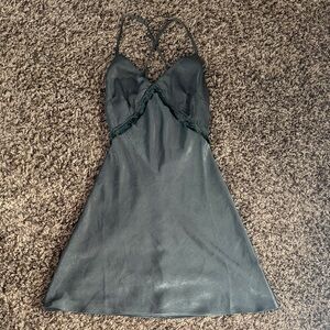 Lulu's Green Slip Dress